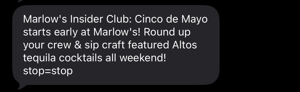Cinco SMS